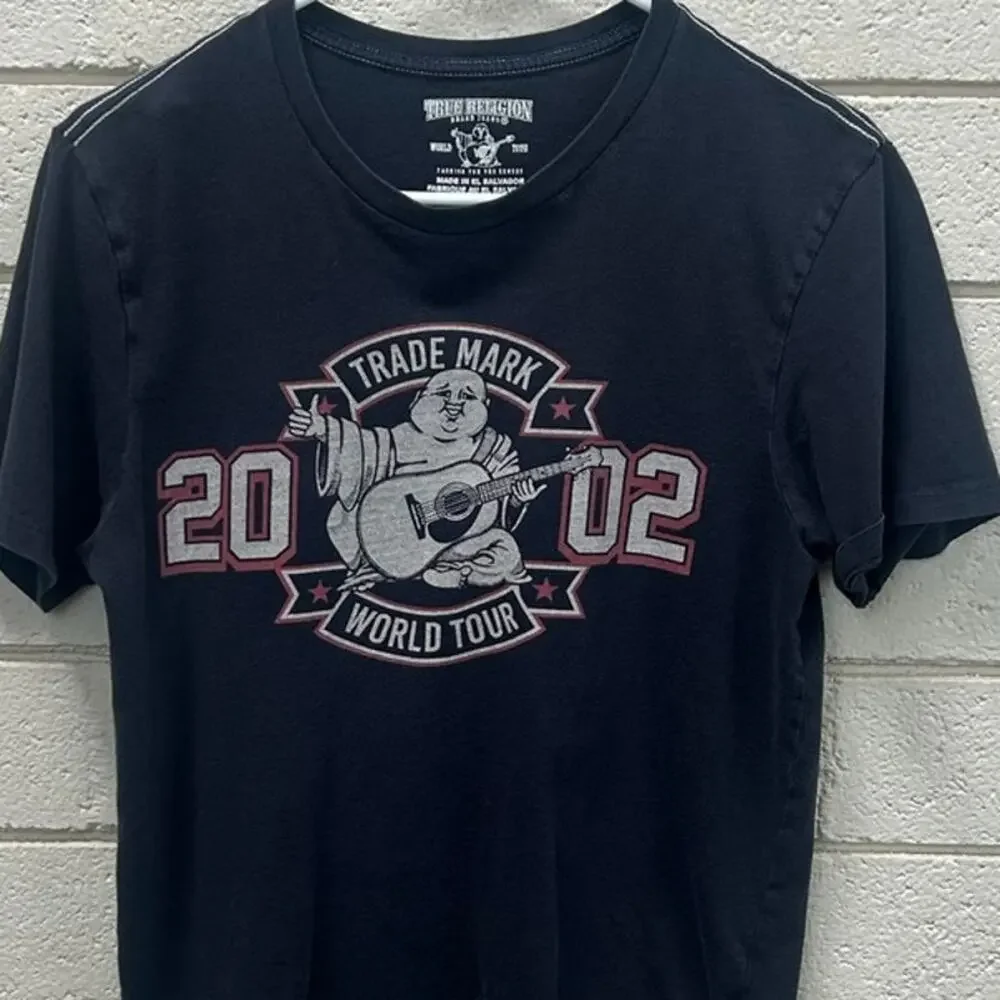 True Religion World Tour 2002 black graphic t-shirt size XS